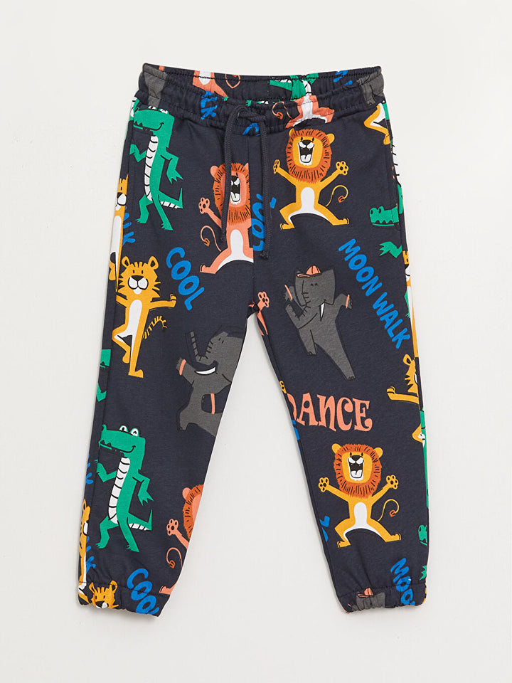 Printed Baby Boy Tracksuit Bottom