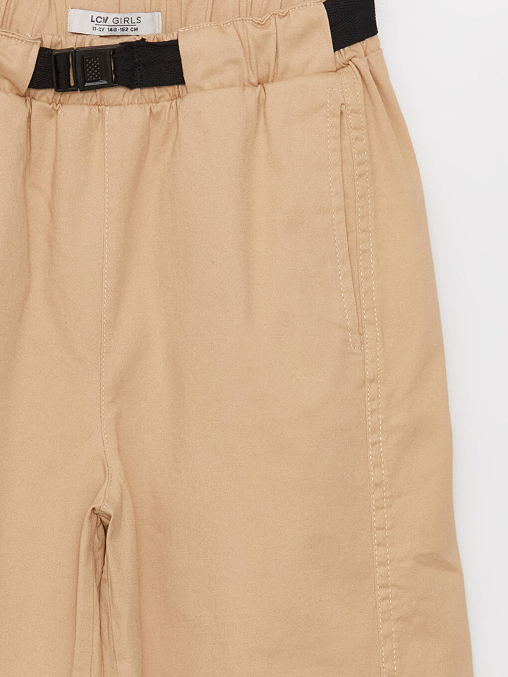 Slouchy Girls Trousers With Elastic Waist