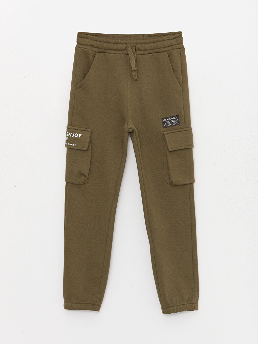 Boys Cargo Sweatpants With Elastic Waist