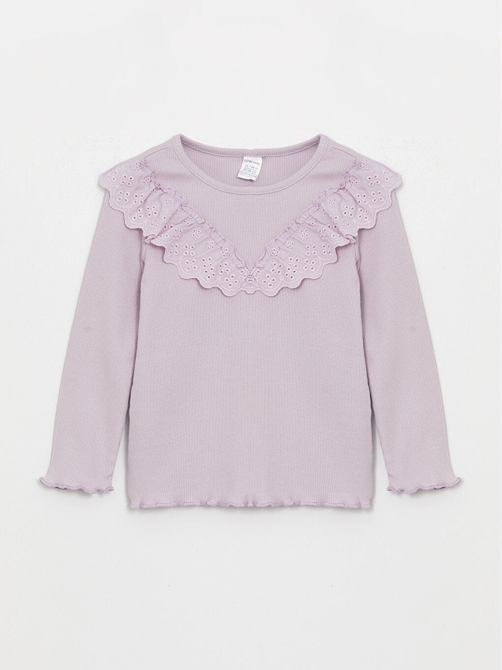 Crew Neck Long Sleeve Baby Girl T-Shirt
