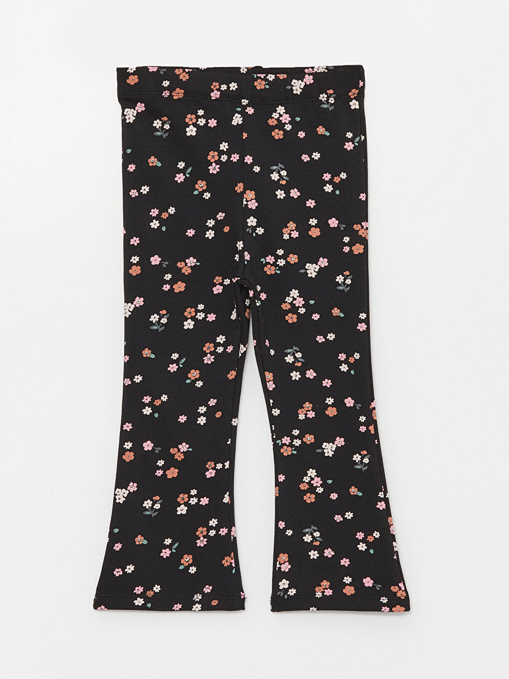 Printed Baby Girl Sweatpants With Elastic Waist