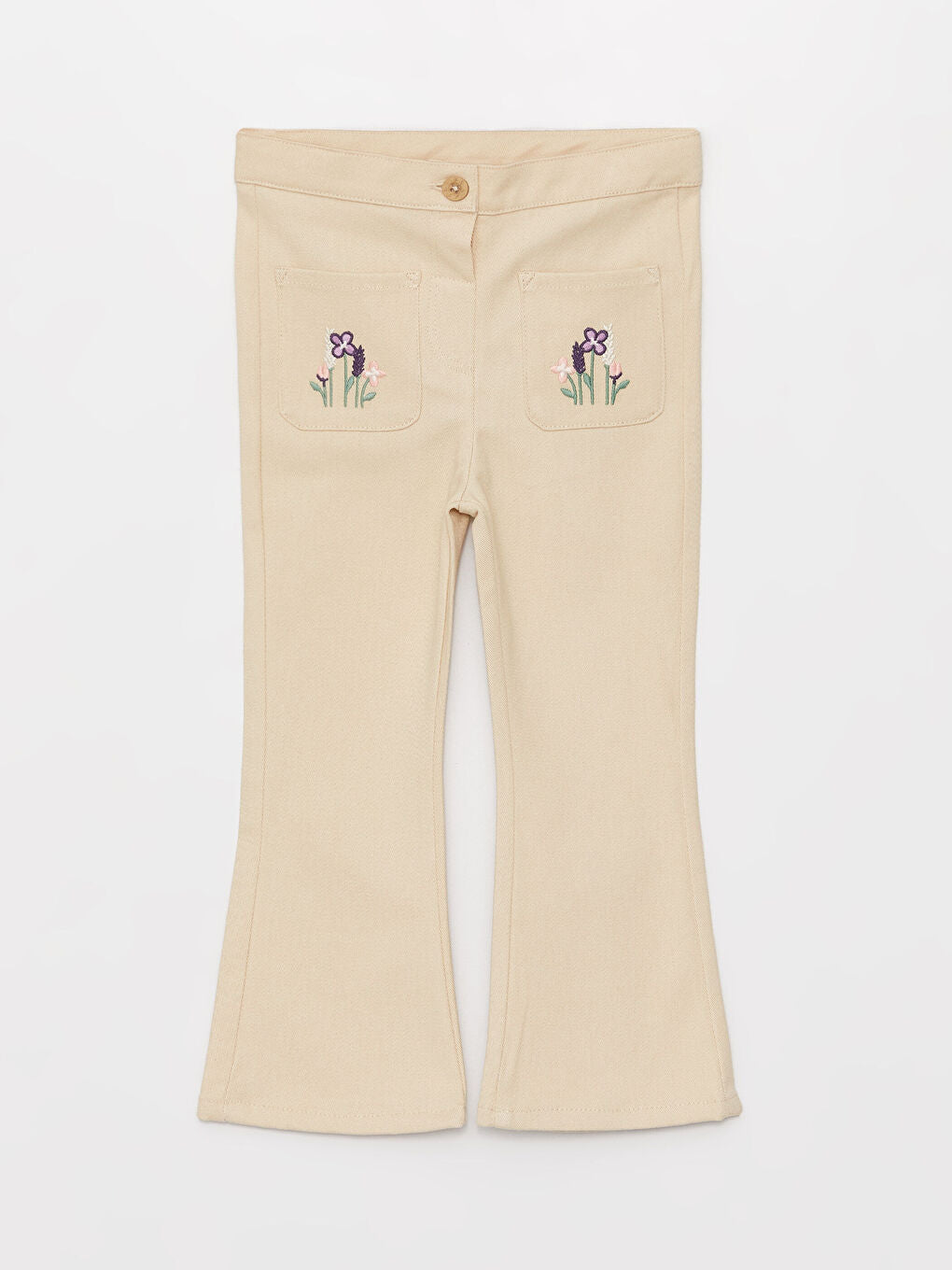 Embroidered Baby Girl Pants