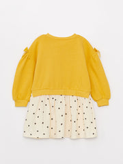 Crew Neck Baby Girl Dress