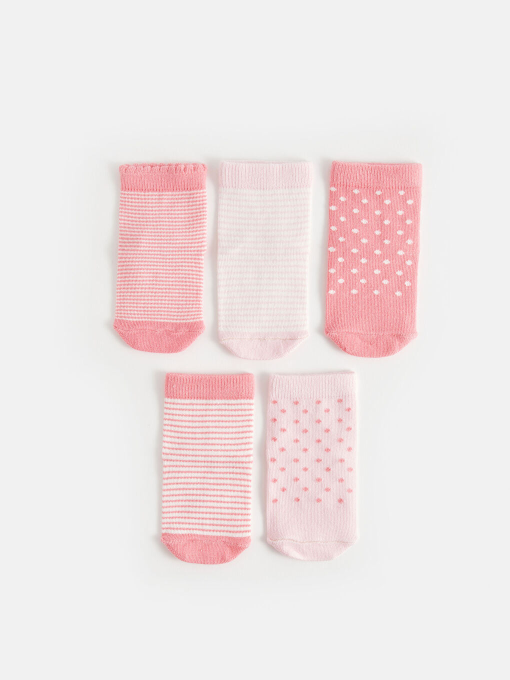 Patterned Baby Girl Socks Set Of 5