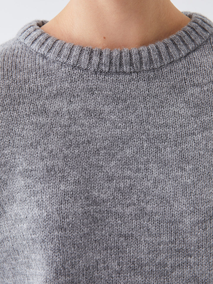 XSIDE Bicycle Collar Flat Long Sleeve Woman Knitwear Sweater