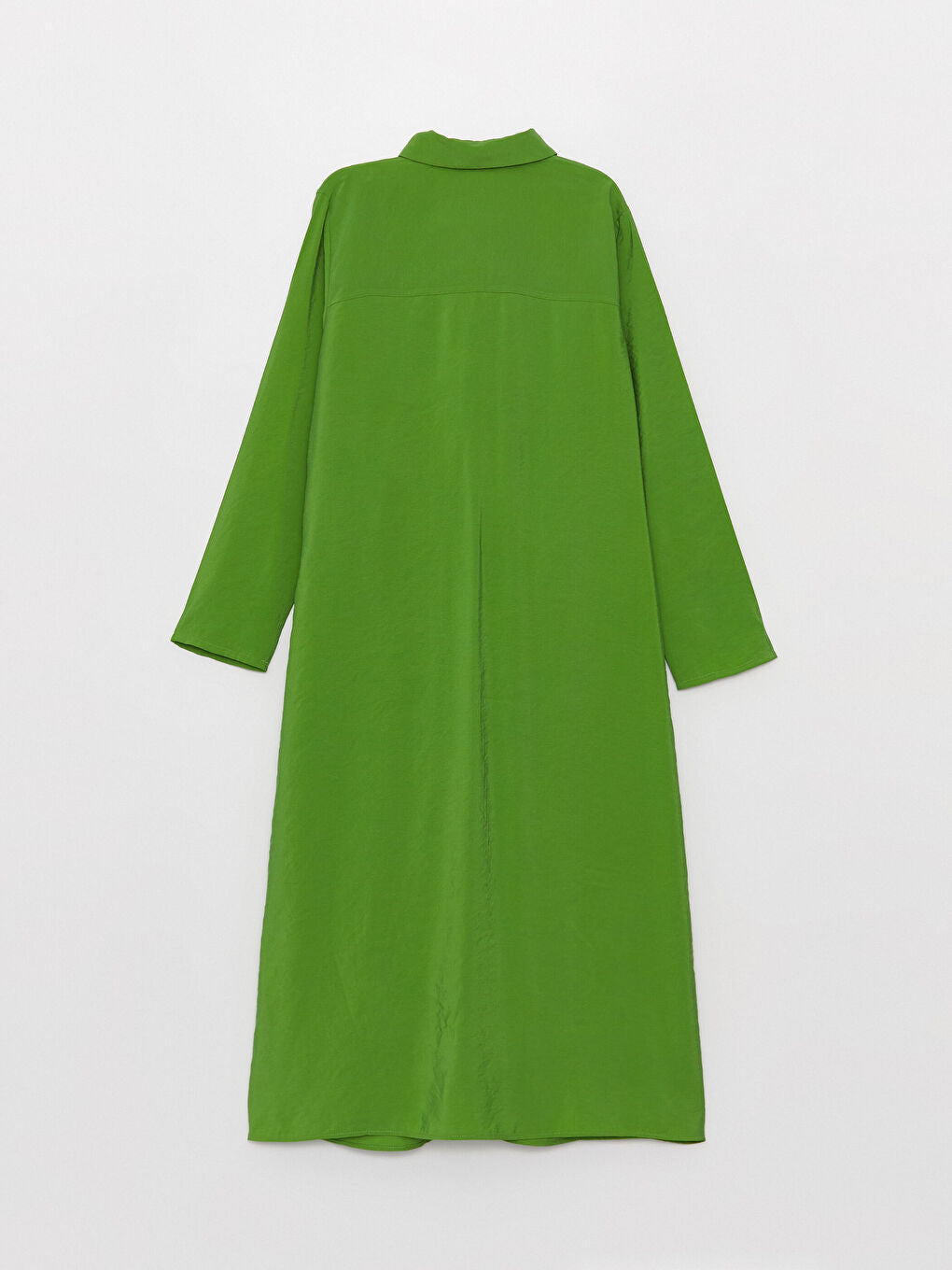 Plain Long Sleeve Women Shirt Dress