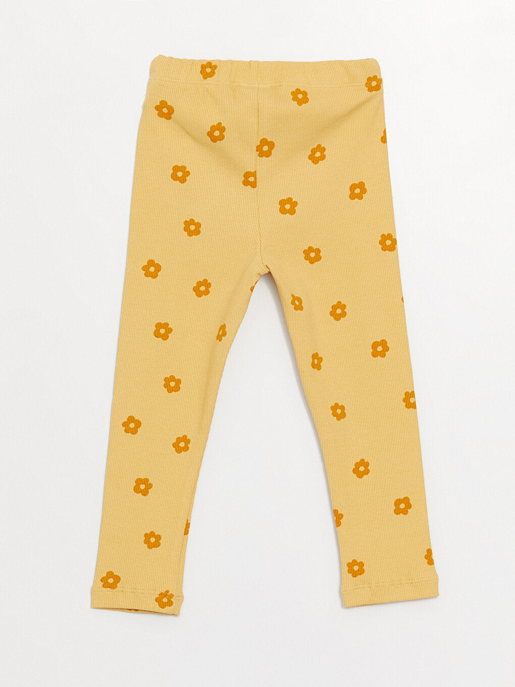 Patterned Cotton Baby Girl Tights With Elastic Waistband