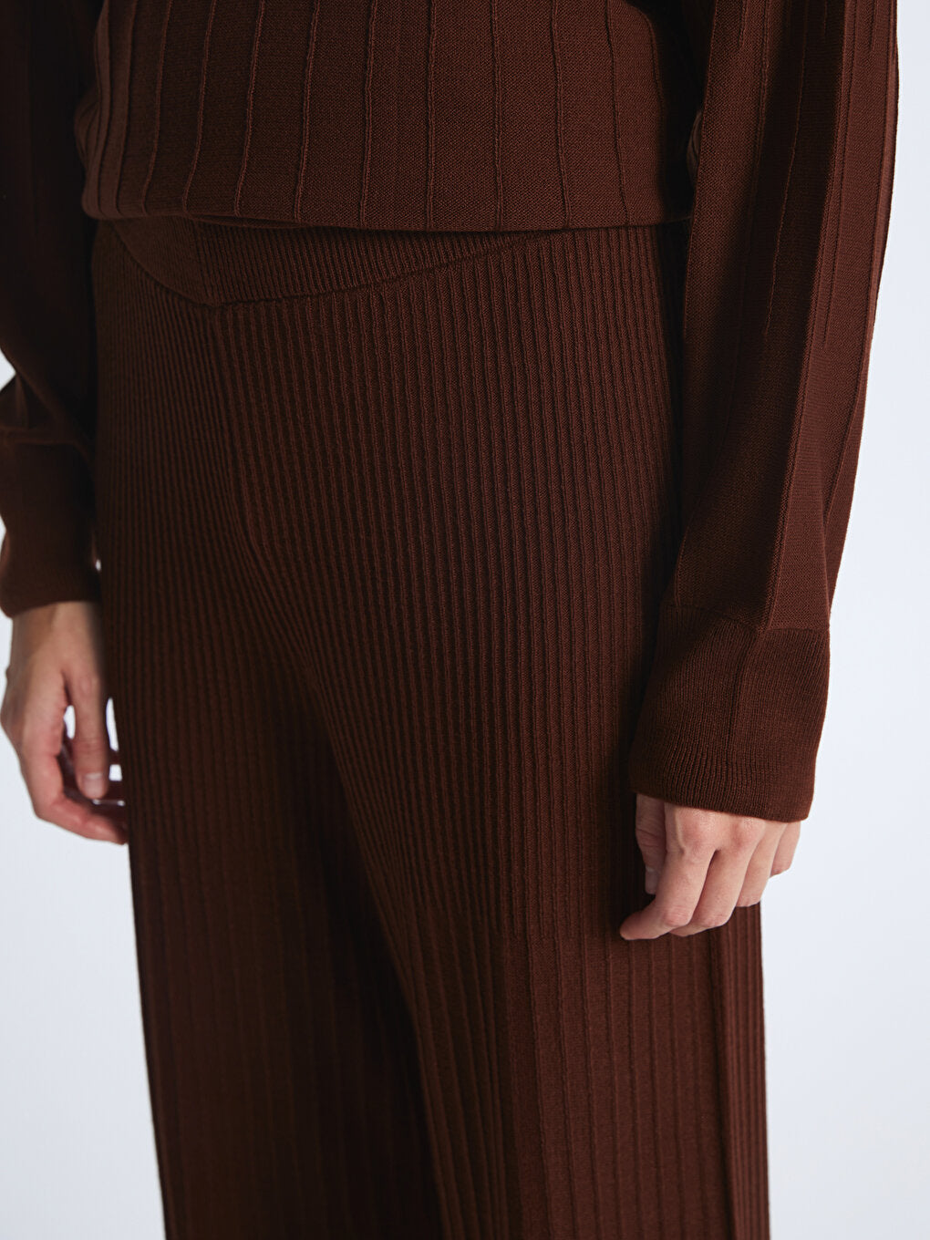 LC WAIKIKI Waist Wide Wide Paça Women'S Triko Pants