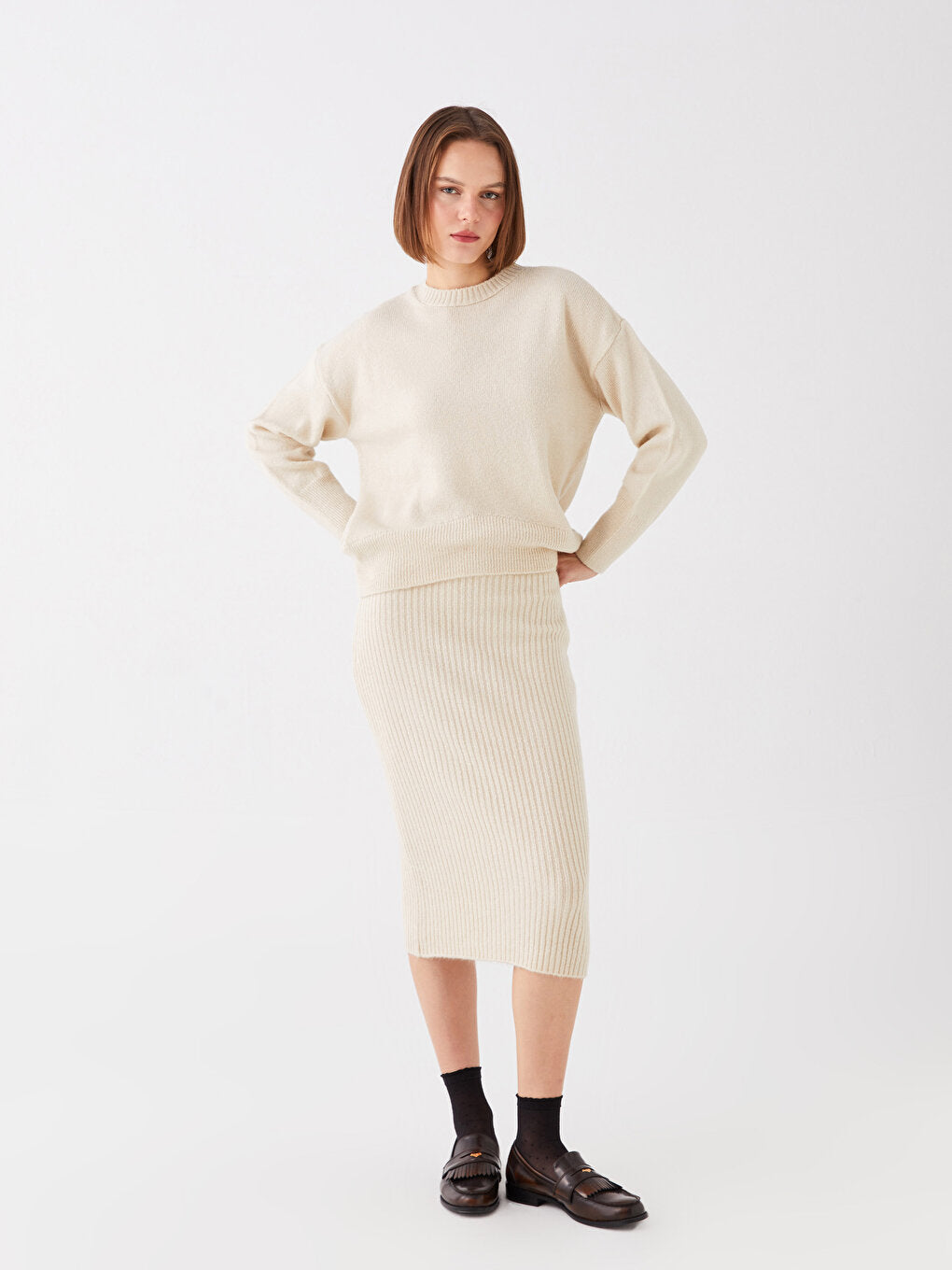 LC WAIKIKI Woman Waist Flat Knitwear Skirt