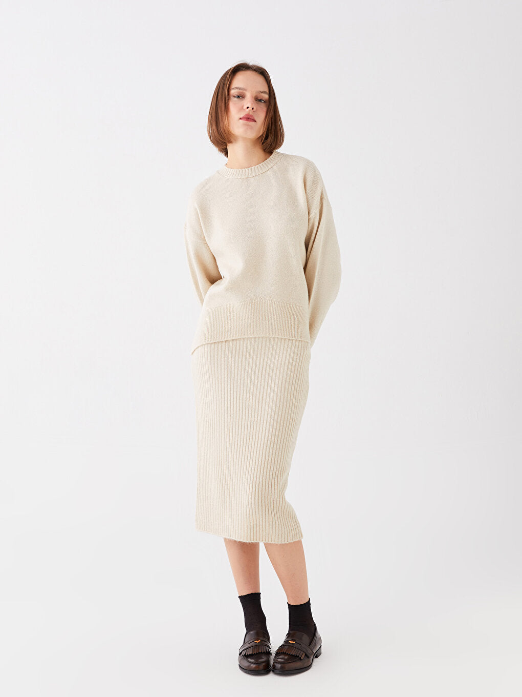 LC WAIKIKI Woman Waist Flat Knitwear Skirt