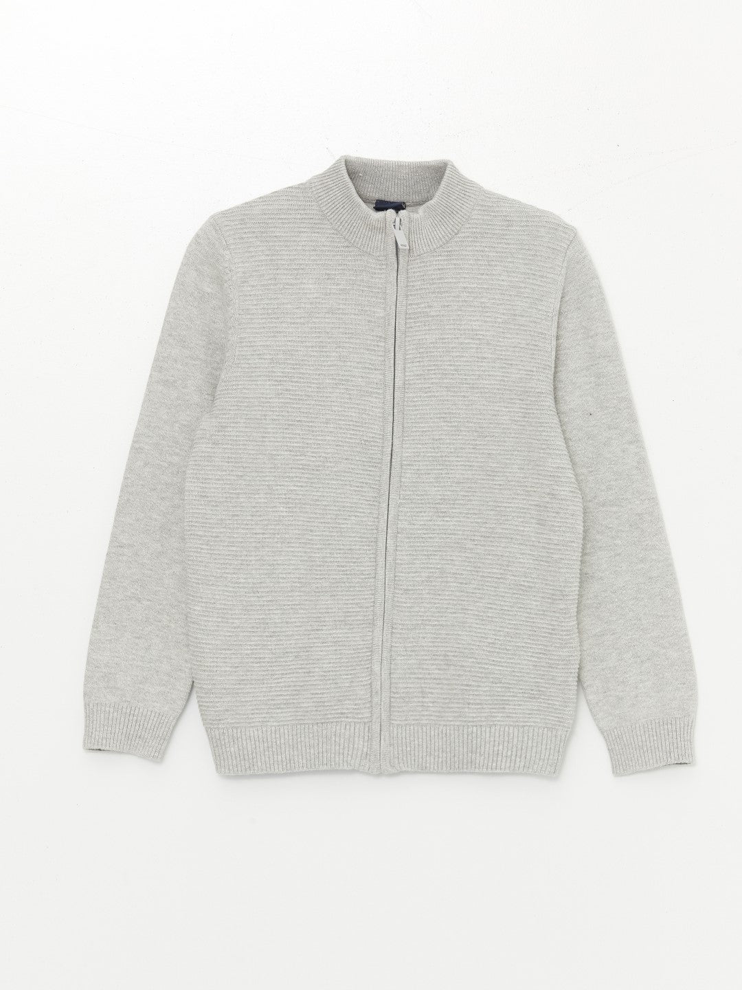 LCW Kids

Gray Melange Stand Collar Textured Boy's Knitwear Cardigan