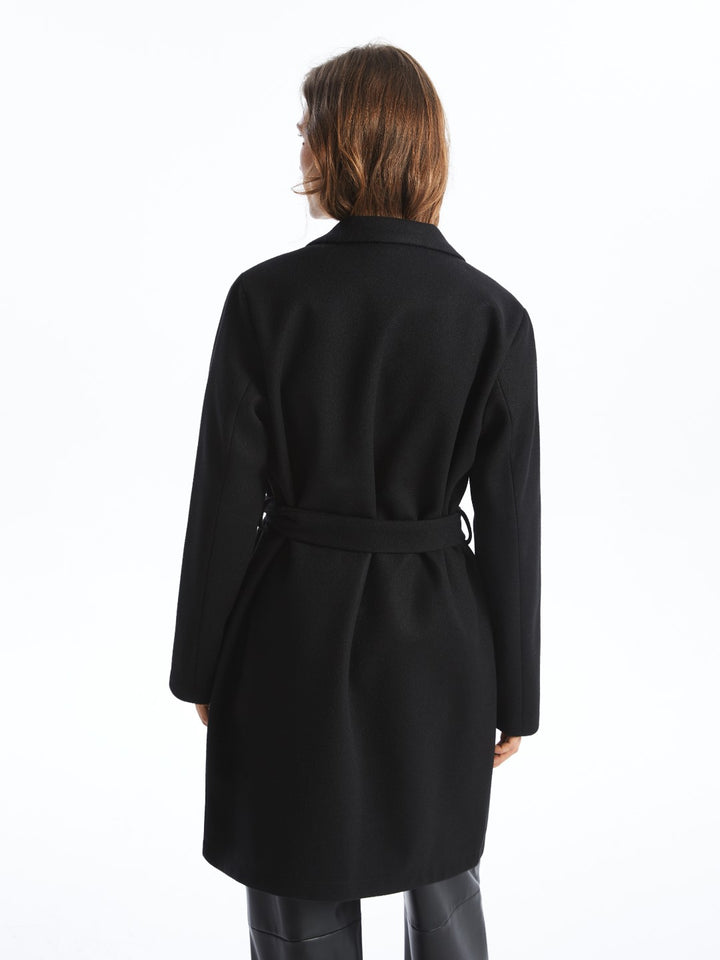 LCWAIKIKI Classic

New Black Jacket Collar Women's Cashmere Coat