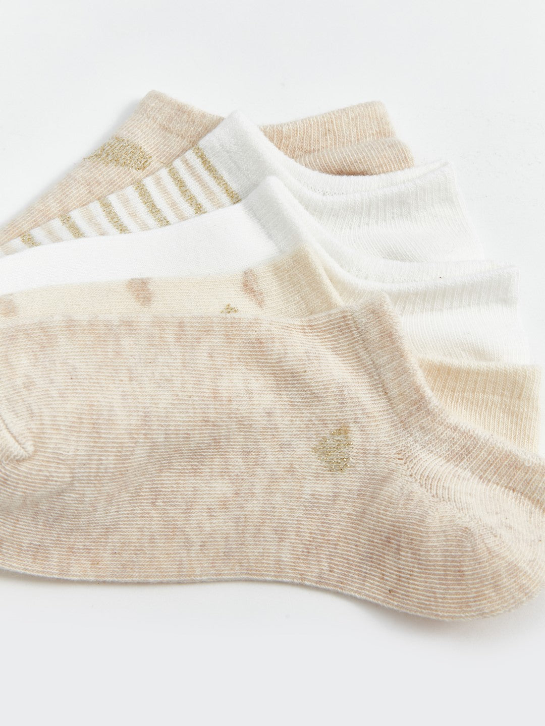 LCW DREAM

Beige Melange Patterned Women's Ankle Socks 5 Pack