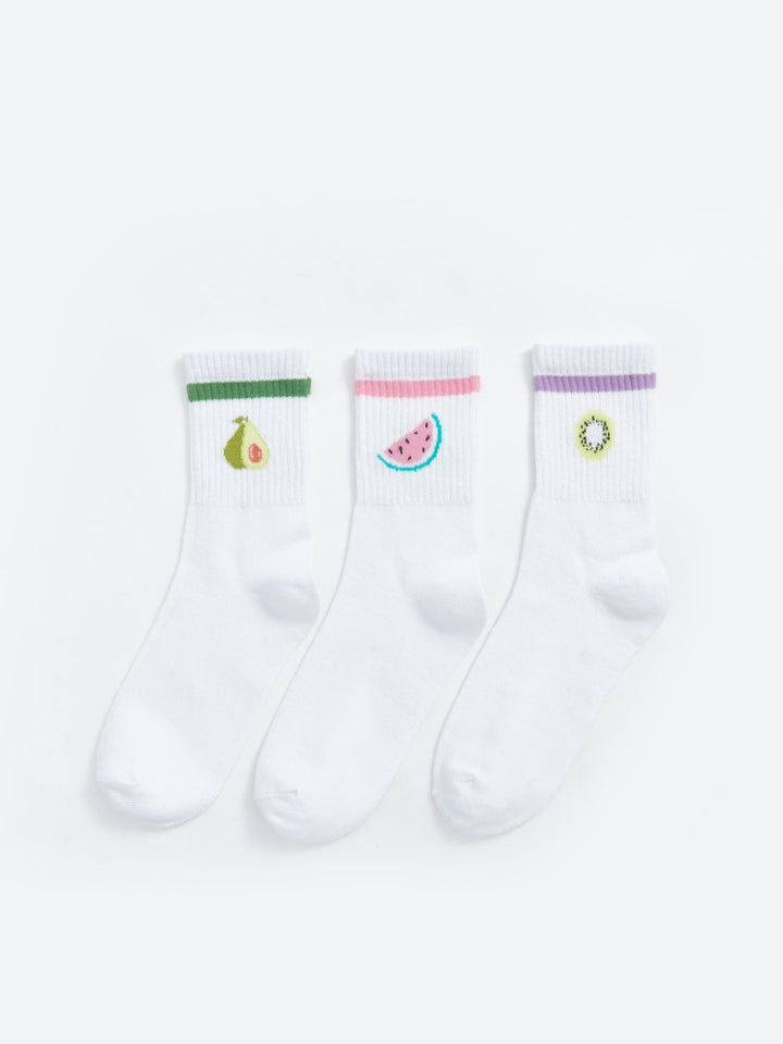 LCW DREAM

Green Printed Women's Ankle Socks 3 Pack