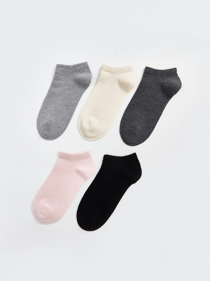 LCW DREAM

Gray Melange Women's Plain Ankle Socks 5 Pack