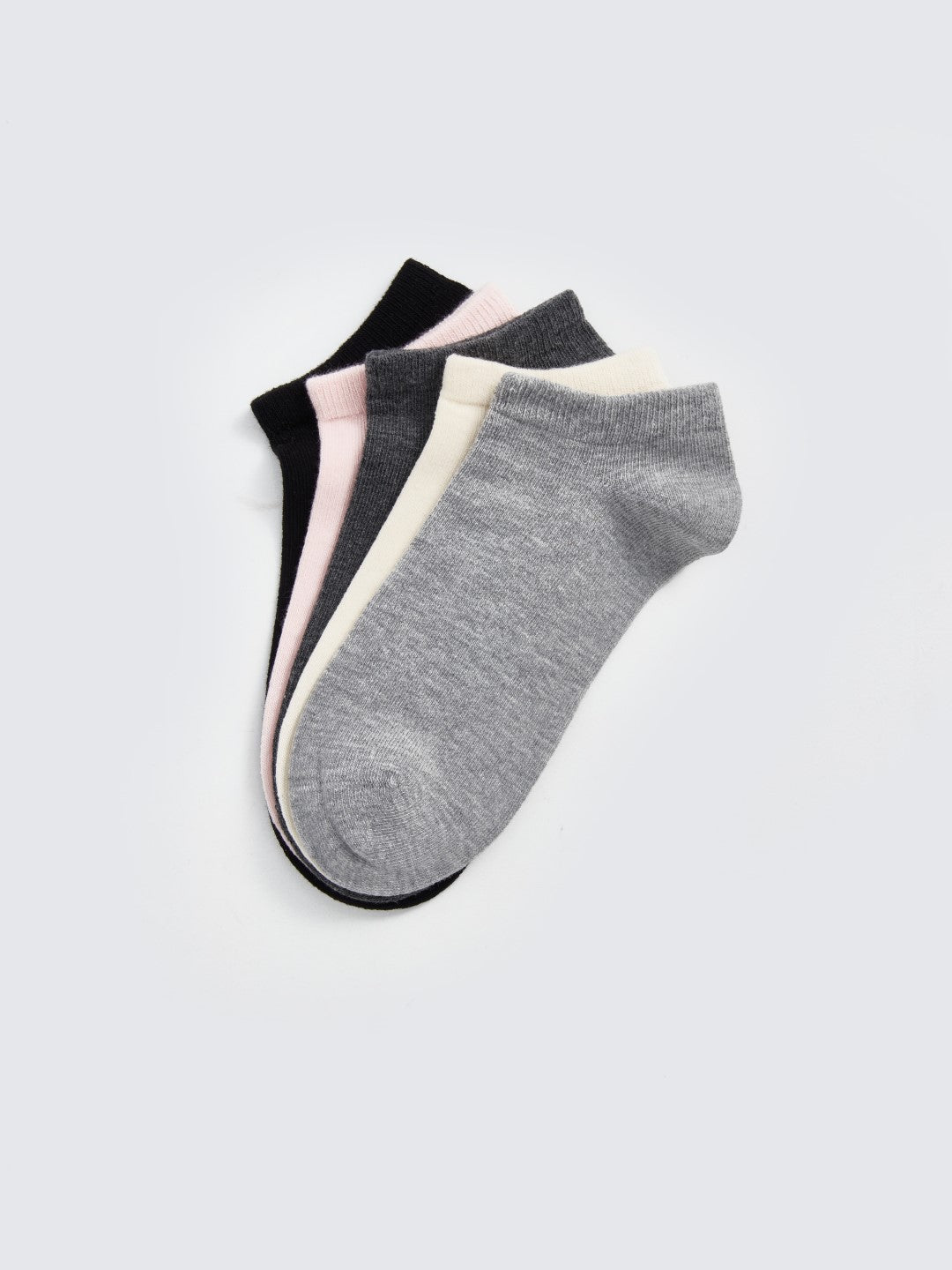 LCW DREAM

Gray Melange Women's Plain Ankle Socks 5 Pack