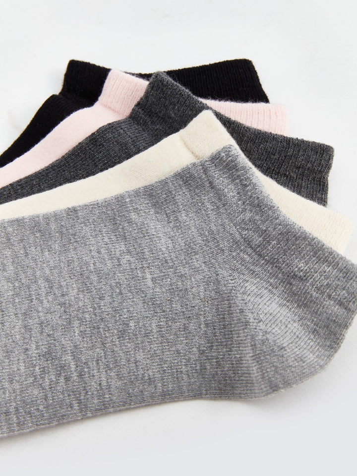 LCW DREAM

Gray Melange Women's Plain Ankle Socks 5 Pack