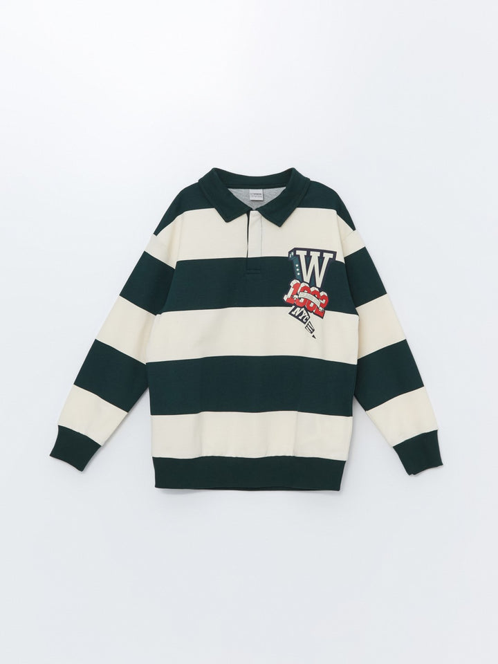 LCW Kids

Dark Green Striped Polo Neck Striped Long Sleeve Boy T-Shirt