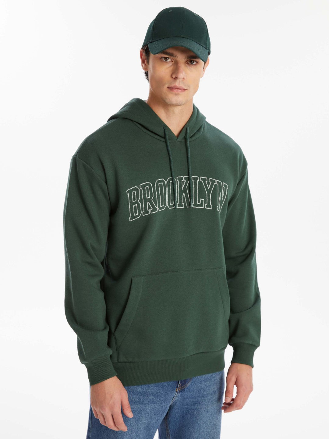 LCW Casual

Dark Green Long Sleeve Embroidered Men's Hoodie