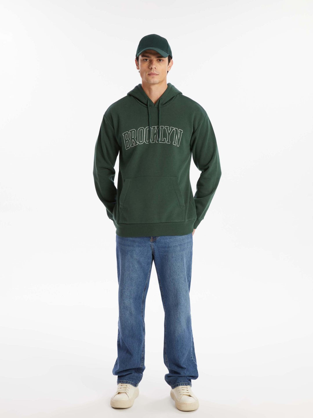 LCW Casual

Dark Green Long Sleeve Embroidered Men's Hoodie