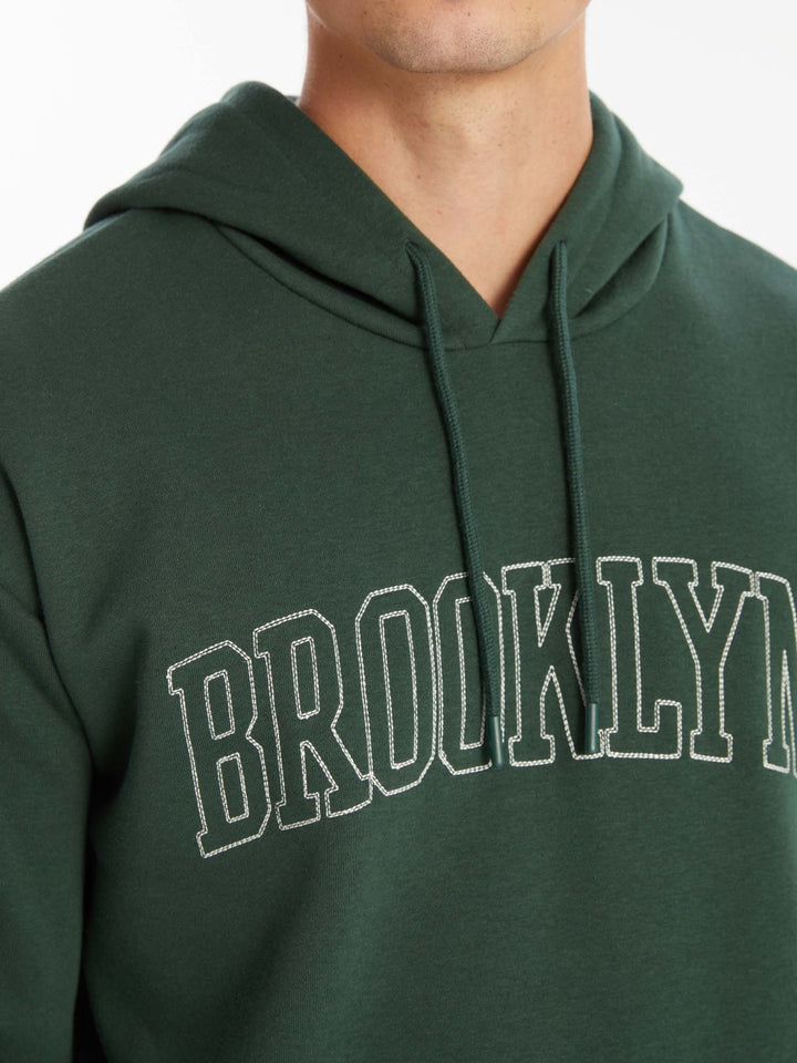 LCW Casual

Dark Green Long Sleeve Embroidered Men's Hoodie