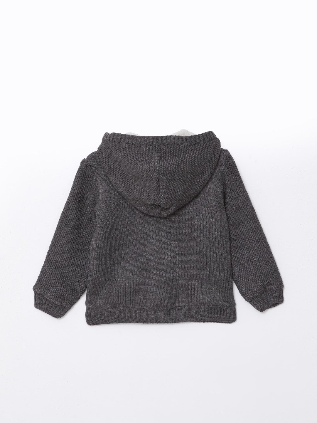 LCW baby

Anthracite Melange Hooded Baby Boy Knitwear Cardigan