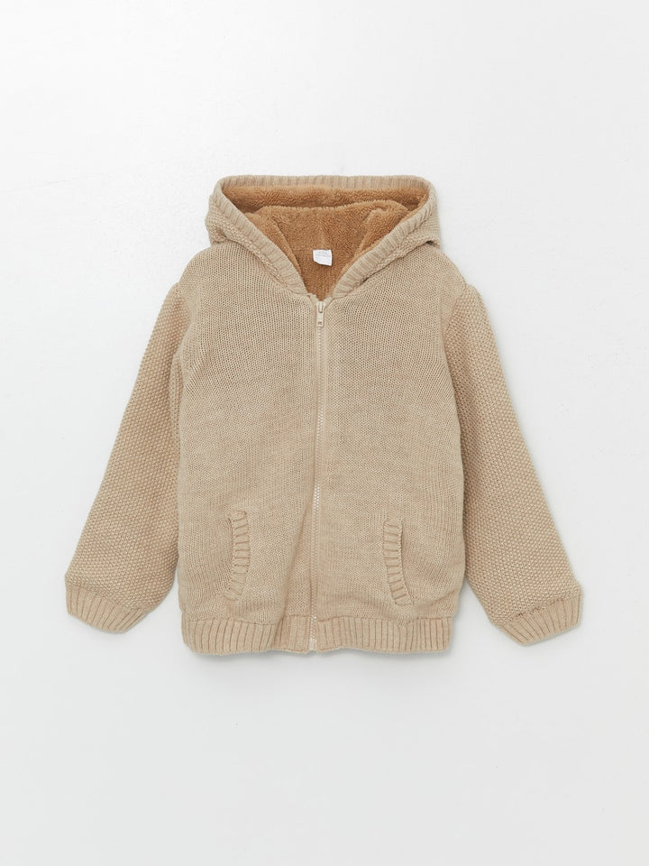 LCW baby

Anthracite Melange Hooded Baby Boy Knitwear Cardigan