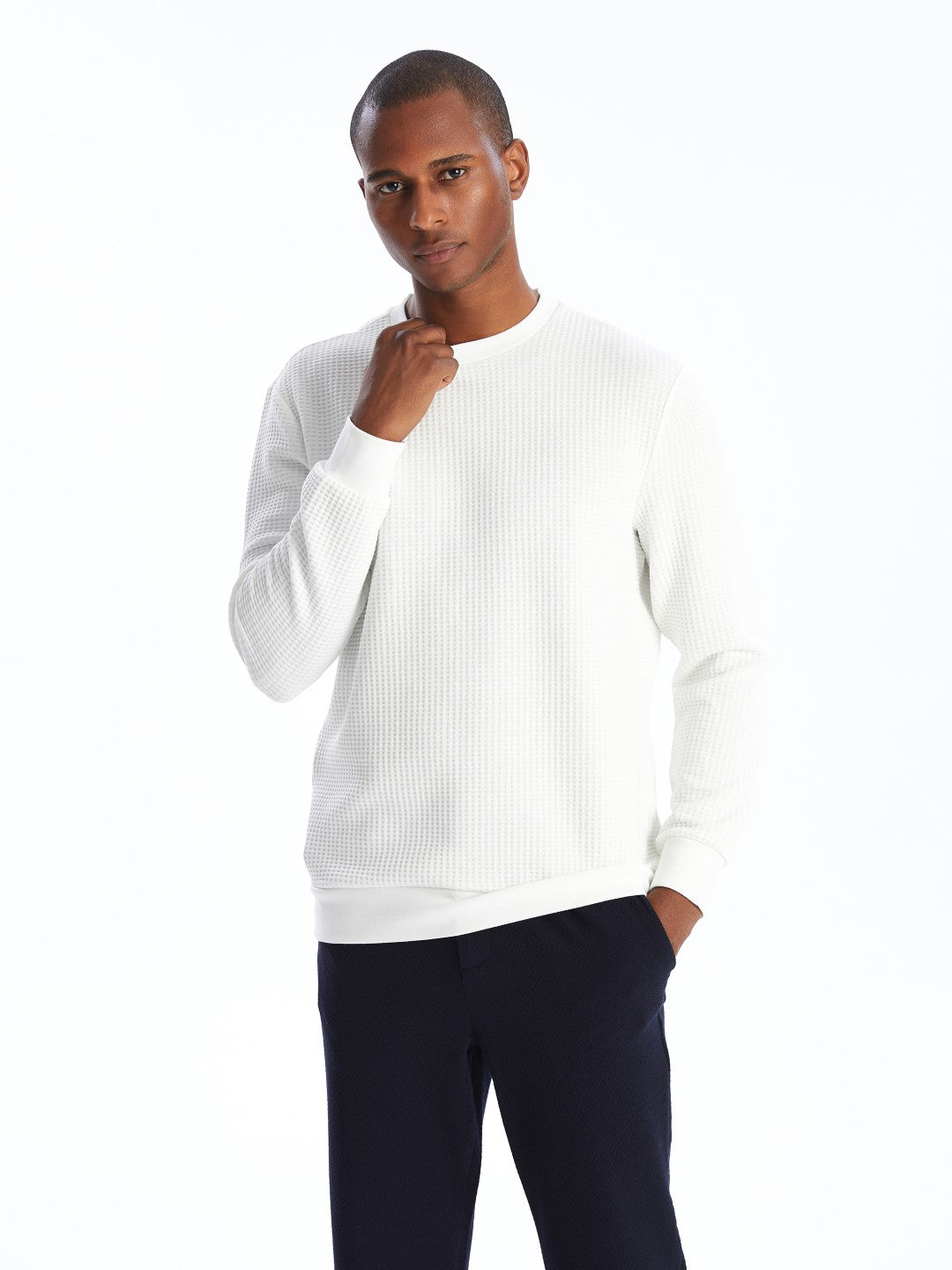 LCW Vision

Ecru Crew Neck Long Sleeve Men's Textured Sweatshirt