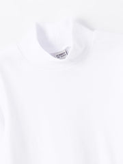 Lcw Kids White Half Turtleneck Basic Boy T-Shirt