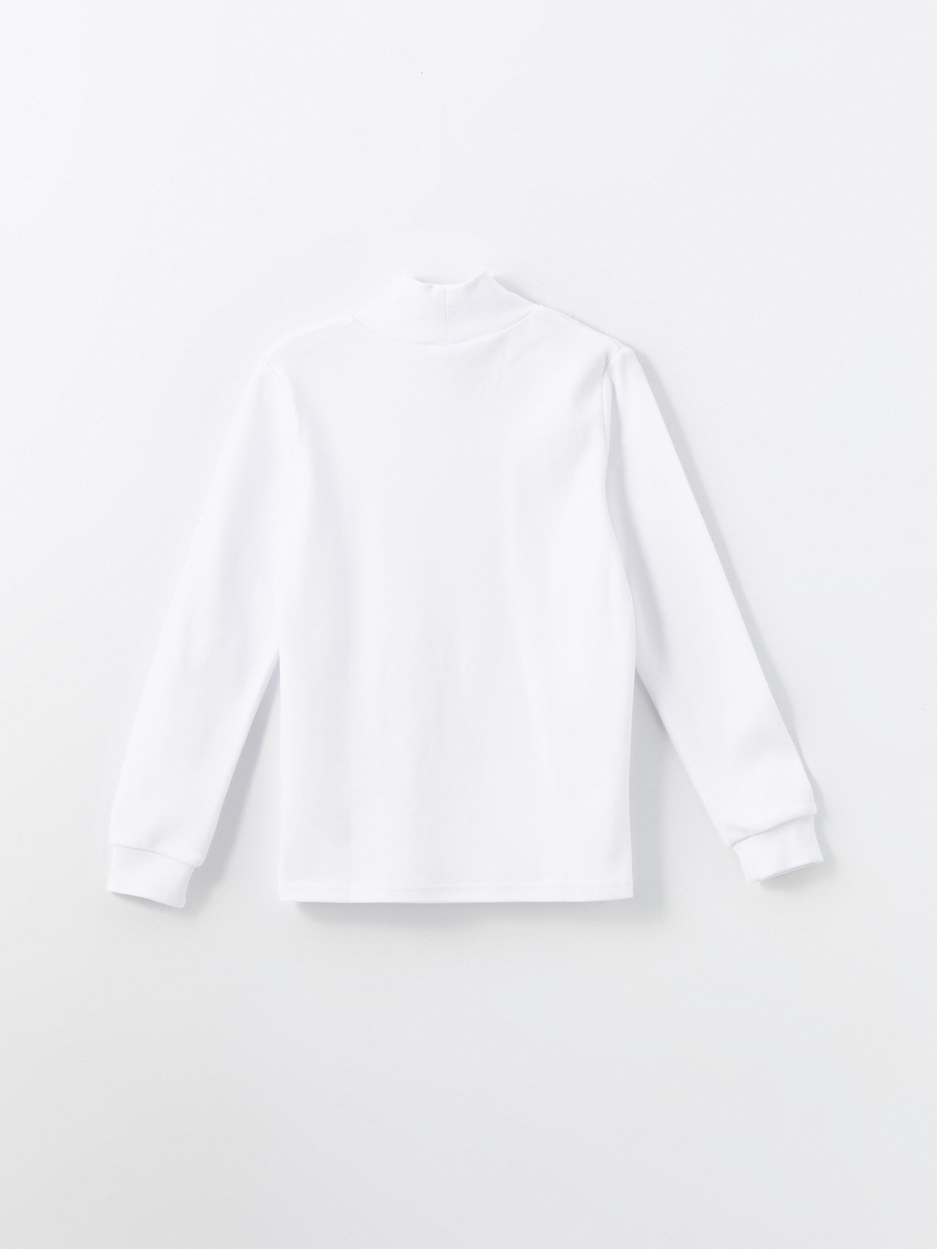 Lcw Kids White Half Turtleneck Basic Boy T-Shirt