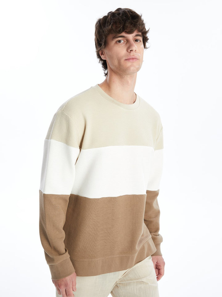 LCW Vision

Mink Crew Neck Long Sleeve Color Block Men's Sweatshirt