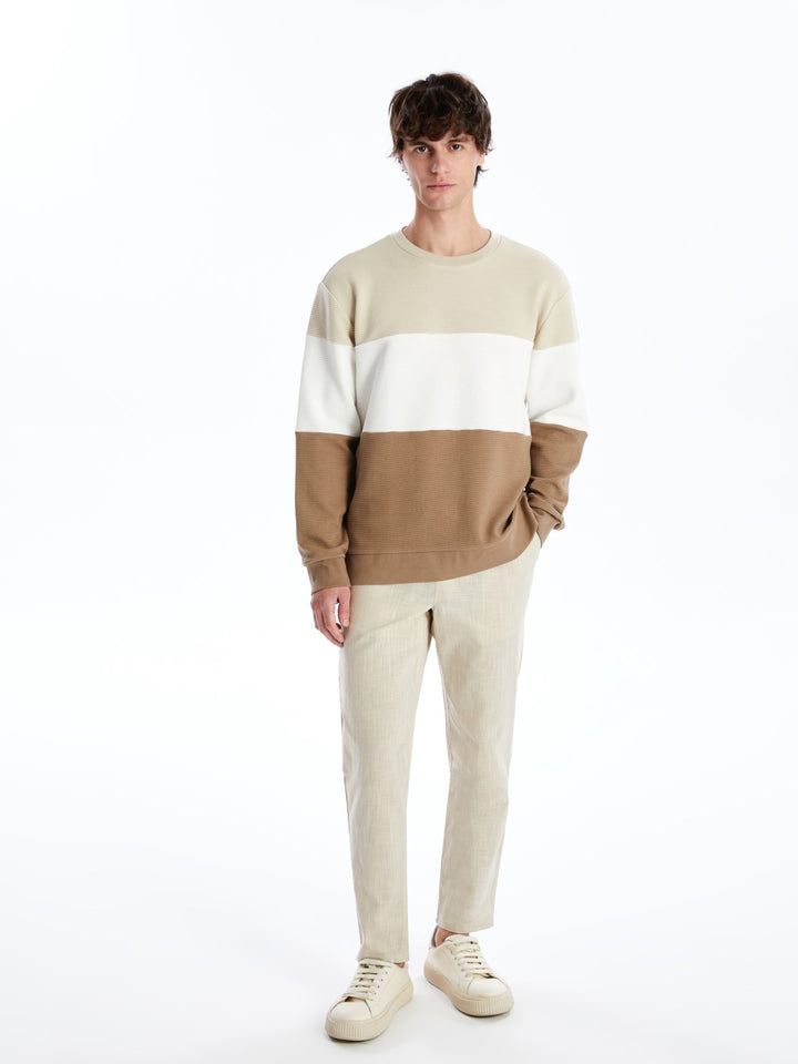 LCW Vision

Mink Crew Neck Long Sleeve Color Block Men's Sweatshirt