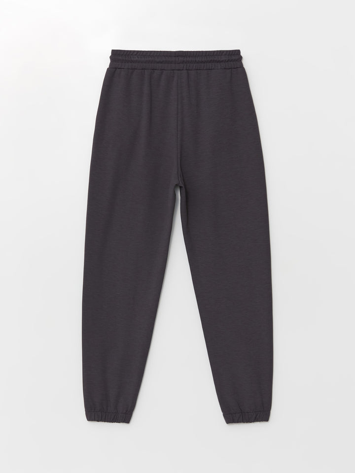 Lcw Vision Anthracite Elastic Waist Women'S Jogger Sweatpants