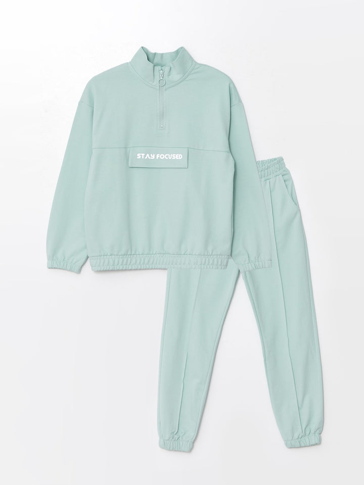 LCW Kids

Mint Green Stand Collar Girls Tracksuit