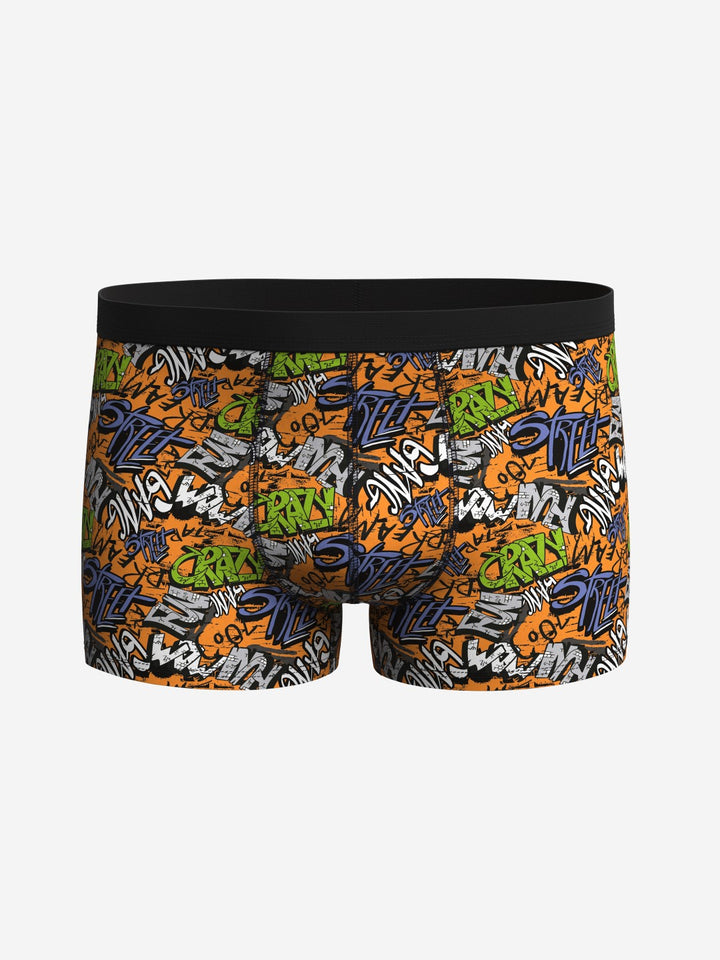 LC WAIKIKI

Black Printed Standard Pattern Cotton Flexible Men's Boxer 3-Pack