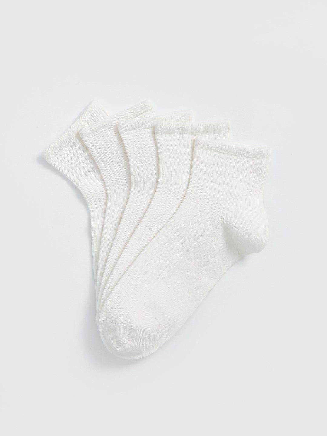 LCW DREAM

Ecru Women's Plain Ankle Socks 5 Pack