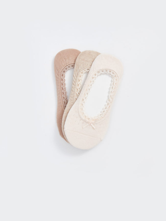 LCW DREAM

Pale Pink Bow Detailed Women's Ballerina Socks 3-Pack Main Image