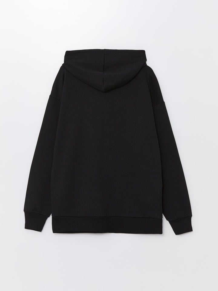 XSIDE

New Black Hooded Oversize Women's Zipper Sweatshirt