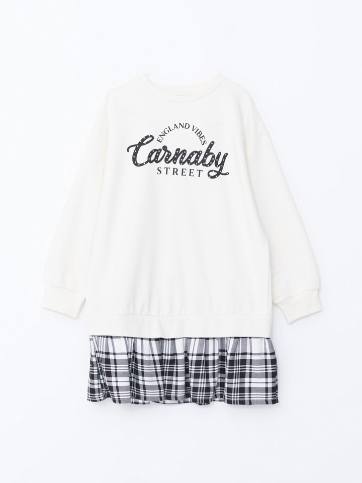 LCW Kids

Ecru Crew Neck Printed Girls Dress