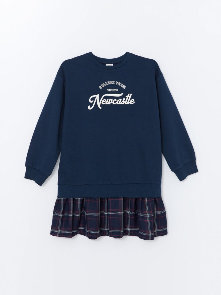 LCW Kids

Ecru Crew Neck Printed Girls Dress