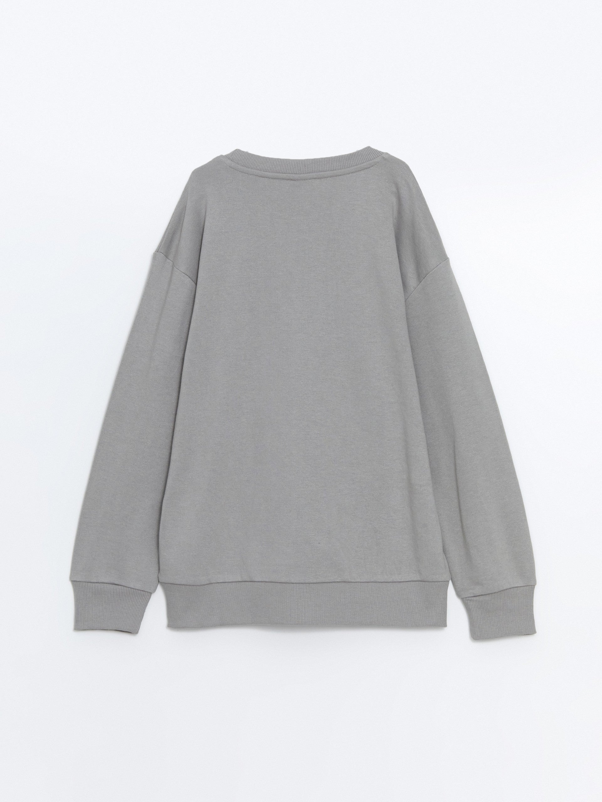 Lcw Kids Gray Crew Neck Boy Sweatshirt
