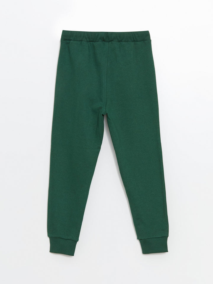 Lcw Kids Green Elastic Waist Boy Thick Jogger Sweatpants