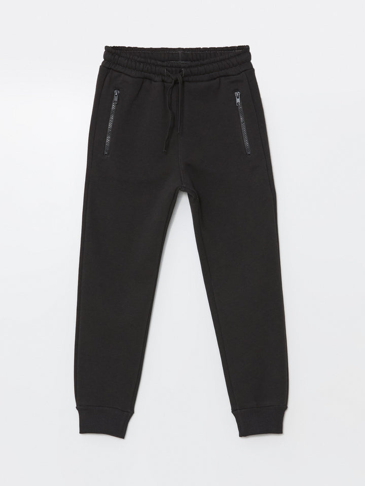 Lcw Kids Anthracite Elastic Waist Boy Thick Jogger Sweatpants