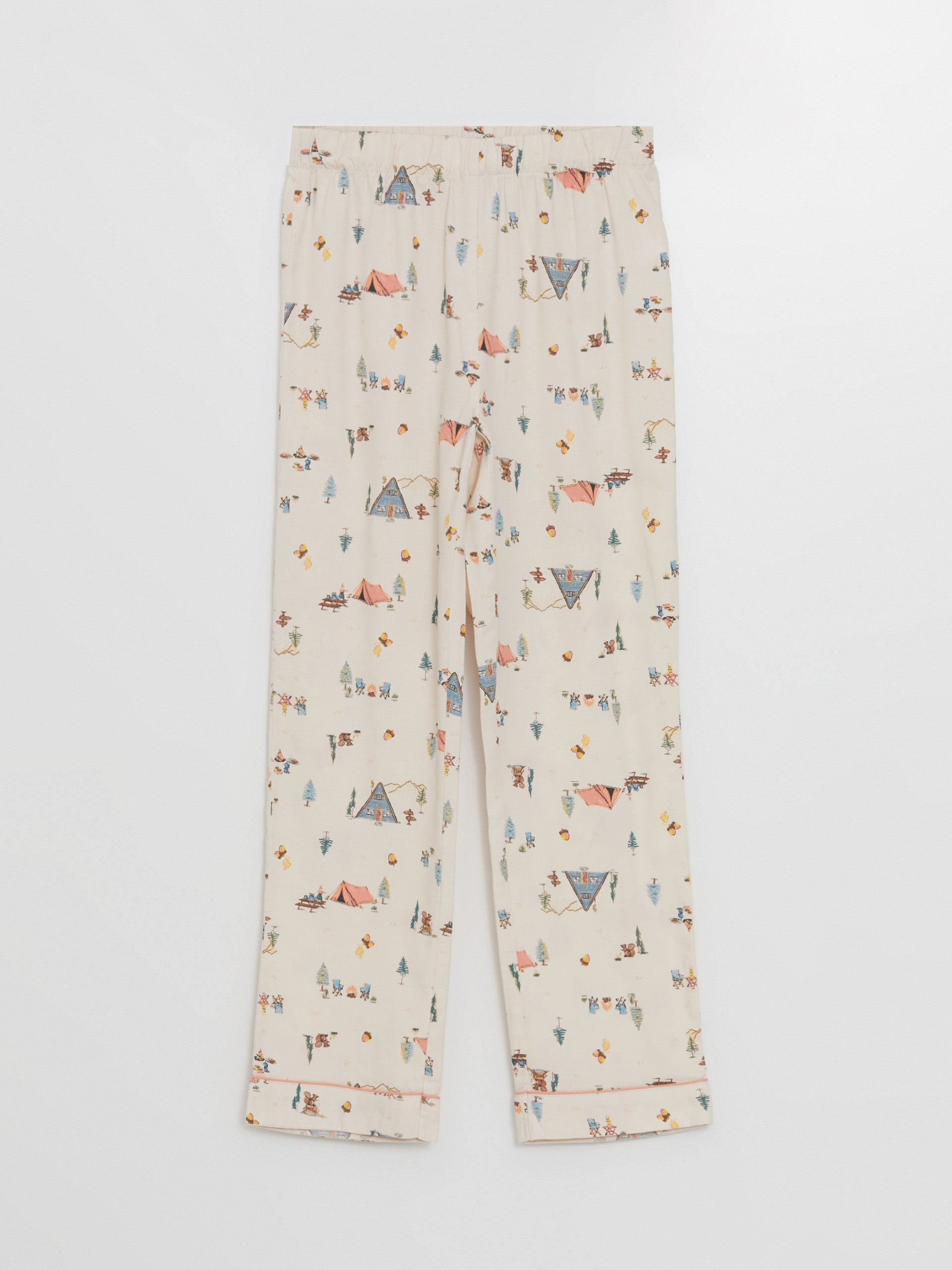 Lcw Dream Pink Shirt Collar Patterned Women'S Pajama Set