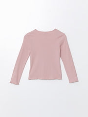 LCW Kids

Light Rose Crew Neck Embroidered Long Sleeve Girls Crop T-Shirt