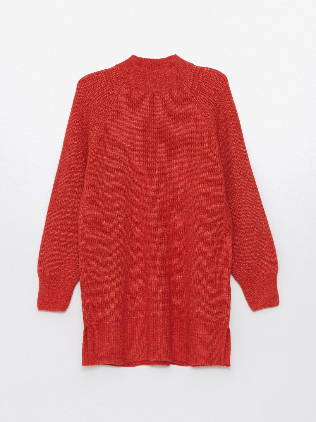 LCW Modest

Light Red Stand Collar Plain Long Sleeve Women's Knitwear Tunic