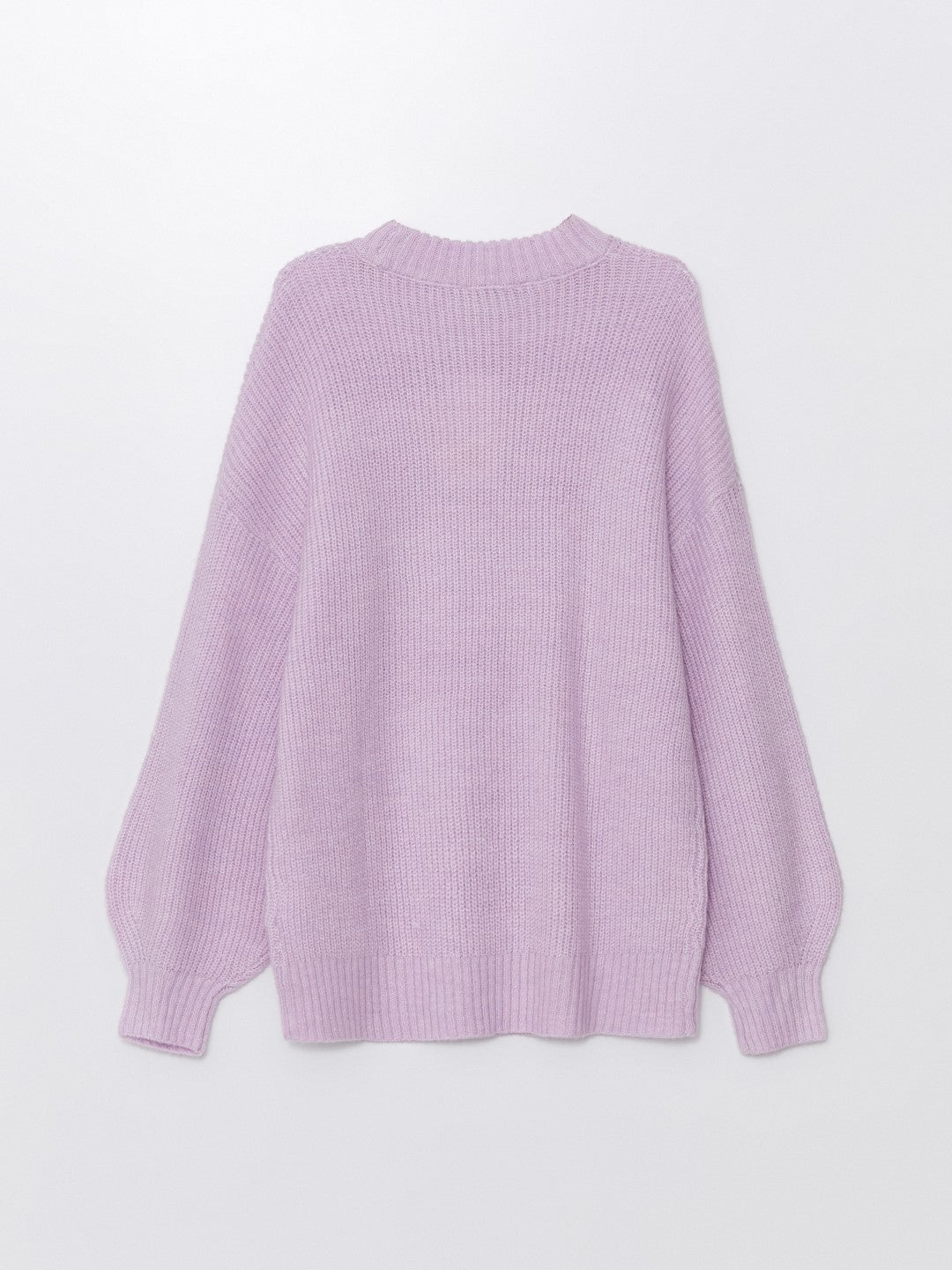 XSIDE

Lilac Crew Neck Plain Long Sleeve Women's Knitwear Sweater