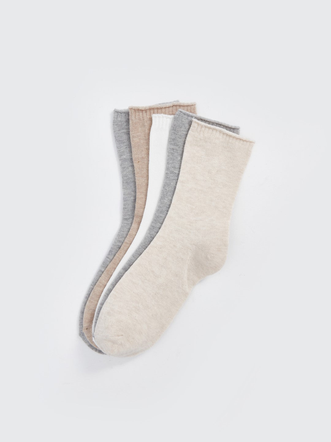 LCW DREAM

Beige Melange Women's Plain Socks 5 Pack