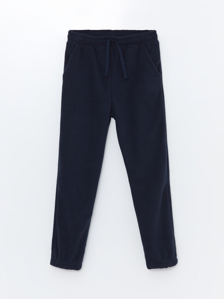 Lcw Kids Navy Blue Elastic Waist Polar Fleece Boy Jogger Tracksuit Bottoms