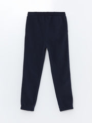 Lcw Kids Navy Blue Elastic Waist Polar Fleece Boy Jogger Tracksuit Bottoms